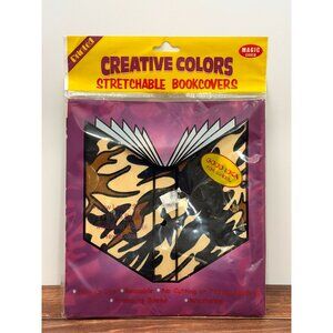 Creative Colors Stretchable Camouflage Book Cover WASHABLE FABRIC.